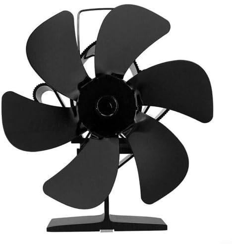 Ventola per camino, 6 pale, termoventilatore, termodinamica, senza potenza, silenziosa, alimentata a calore, per stufe a legna