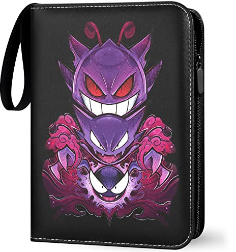 Herritozl Sammelalbum für Pokemon 400 Karten - 50 Seiten Klein Album | 400 Taschen Sammelkarten Album, Tragbar Wasserdicht PU Karten Halter Heft Ordner Buch, Sammelkartenalben für Sammler gg4