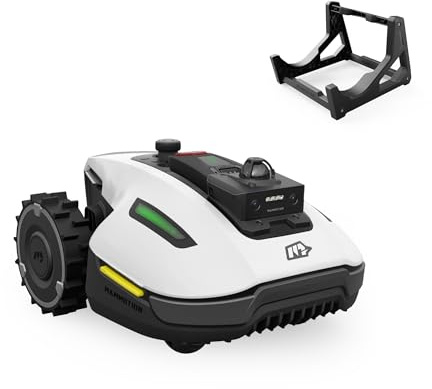 MAMMOTION YUKA Mini 2 800 LiDAR Robot Tondeuse avec Support de Lavage | Jusqu’à 800 m², LiDAR 360° + Vision AI, Reconnaissance de Plus de 300 Obstacles, DropMow Robot Tondeuse sans Fil Périmétrique