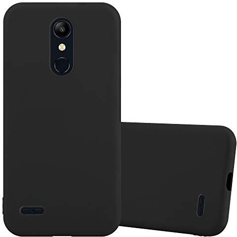 Cadorabo Hülle kompatibel mit LG K10 2018 / K11 / K11 PLUS Schutzhülle TPU Silikon Case Candy Design Slim Kratzfest Weiche Gummi mit Rundumschutz Case Hülle für LG K10 2018 / K11 / K11 PLUS in Schwarz