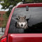 KedAiKJ 3D-Wolf-Auto-Rissaufkleber, Wolf, Autofenster, Vinyl-Aufkleber für Wand, Auto, Glas, Stoßstange, Kühlschrank, Laptop usw. (25,4 x 25,4 cm)