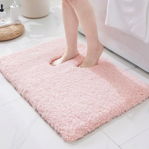 ILANGO Bathroom Rugs 24 × 17, Extra Soft Absorbent Microfiber Bath Rugs