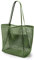 KALIDI Bolsa de malla de 23 litros, bolsa de playa extra grande para mujer, con bolsillo con cremallera, bolsa de hombro, bolsa de playa de verano, bolsa de compras reutilizable para picnic,
