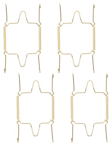 Zerodeko 4 Pezzi Ganci Per Piatti Invisibili Per Il Piatto Decorativo Parete Supporto Per Vassoi Appendiabiti Per Piatti In Filo Piatto Appendiabiti Con Ganci Per La Casa 6 Pollici