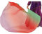 Tanzflagge Regenbogen Tanz Flagge Frauen Chiffon Schleier Tanz Halbkreis Flagge Chiffon Schleier, Kostüm Tanzzubehör 10#grün rot lila, Grün / Rot / Violett, Einheitsgröße