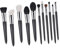 minkissy Ensemble De 11 Pinceaux De Maquillage En Poils De Chèvre Outils De Beauté Pour Femmes Kit De Pinceaux De Mélange De Maquillage Avec Manche En Bois Pour La Maison Et Les Voyages