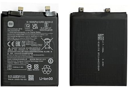 BP46 Batterie de rechange d'origine, Batterie de secours pour Xiaomi Mi 12 4500 mAh 3,89 V