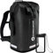 SCANDIC NATURE PIONEER 55L wasserdichter Rucksack schwarz mit Rolltop Verschluss - extra robust dank Boden mit 1000D PVC LKW-Plane, 3 Reflektor-Streifen Rollverschluss, wasserfeste IPX8 Handyhülle