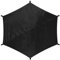 Perfeclan Housse d'ombrage pour Trampoline Uniquement, Housse de Protection Solaire, Accessoires de Trampoline Noirs, 8 Pieds