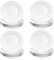 Argon Tableware 24x White Pasta Bowls - 23cm (9) - Ceramic Dinner Plates Dish Set Cereal Soup Serving Noodle Bowl - Dishwasher and Microwave Safe