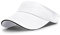 LAOWWO Damen Visor Cap Sommerhut Sonnenhut Tennis Golf Sonnenblenden Einstellbare Running Sonne Kappe Herren Damen Sport Outdoor Freizeit Training Cap (Weiß)