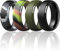ThunderFit Herren-Eheringe aus Silikon, 10 mm breit, 2,5 mm dick, Gummi-Eheringe, verschiedene Größen 1–7