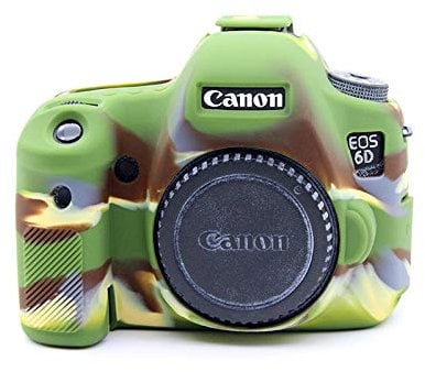 EOS 70D Case, Zakao Soft Silicone Bag Lightweight Slim Skin Rubber Protective Digital Camera Case Cover for Canon Eos 70D (Camouflage)