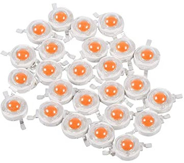 Nikou Chip LED - 25Pcs 3W LED Chip Vollspektrum 380nm-840nm Wellenlänge Pflanze wachsen Licht Chips Birne Lampe Perlen (Auflage : without PCB)