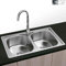 Dublin - Fregadero Encastrar Cuadrado 80x44 | 2 Senos | Acero Inoxidable Aisi 304