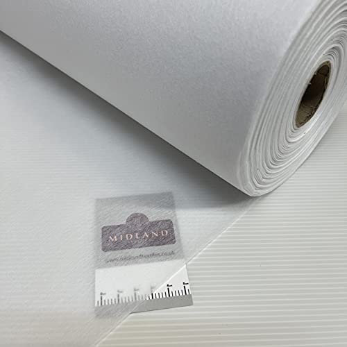 Tejido de 1 metro ligero para planchar, 90 cm de ancho, ideal para tejido de refuerzo, polietileno, exfoliantes (paquete de 1 metro)