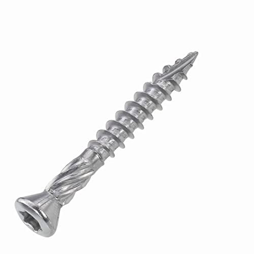 Terrassenschrauben 5x40 mm - 100 Stück - Edelstahl gehärtet, ETA Zulassung, TX 25 mit Reibteil, Cutspitze