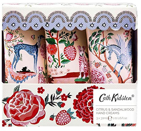 Cath Kidston Beauty Artist Kingdom Hand Cream Trio Gift Set, 3 x 30ml