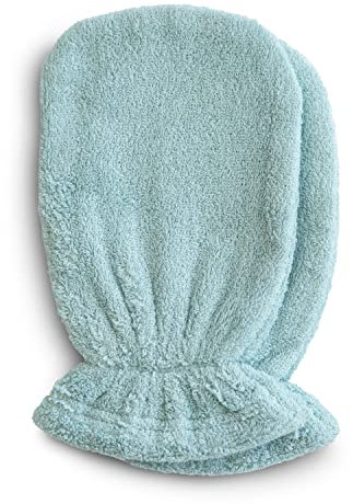 mushie Badehandschuhe 2er-Set | Waschlappen Für Erwachsene und Kinder | Unisex | 100% Baumwolle | Badezimmerzubehör (Sea Mist-Türkis)