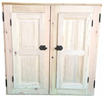 VENTANA DE MADERA MACIZA CON CIERRE EUROPEO HERMÉTICO (80cm X 100cm (alto))