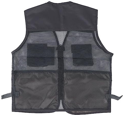 Mesh Angelweste, Herren Langlebige Atmungsaktive Multi Pocket Sommerweste Fotografie Reisen Wandern Weste Jacke für das Angeln im Freien Arbeit Reisen