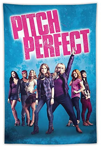 Pitch Perfect Movie Poster Home Decor Tapisserie Wall Art Hanging Picture Print Bedroom Decorative Painting Tapestries Room Aesthetic 101,6 x 152,4 cm