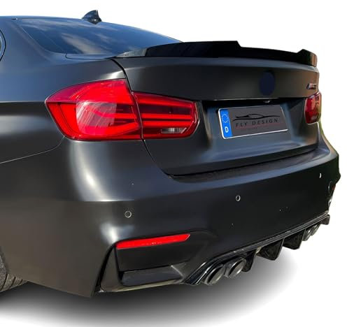 Fly Design Heckspoiler für 3er BMW F30 F80 Limo aus ABS V Type Saphirschwarz 475