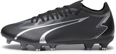 PUMA Mixte Ultra Match FG/AG Chaussure de Football, Black Asphalt, 47 EU