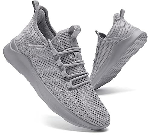 AZSDXS Damen Sneaker Schuhe Sportschuhe Turnschuhe Laufschuhe Schuhe Damen Sneaker Hallenschuhe Grau 41