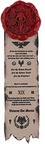 Starforged Reinheitssiegel Adepta Sororitas Grey Knights, Ultramarines, Brosche, Anhänger, Warhammer 40K, Leder, Kein Edelstein