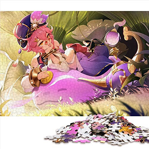 Puzzle | Puzzles 1000 Teile für Erwachsene Genshin Impact Dori 100% recycelter Karton Lustige Puzzles 26 x 38 cm