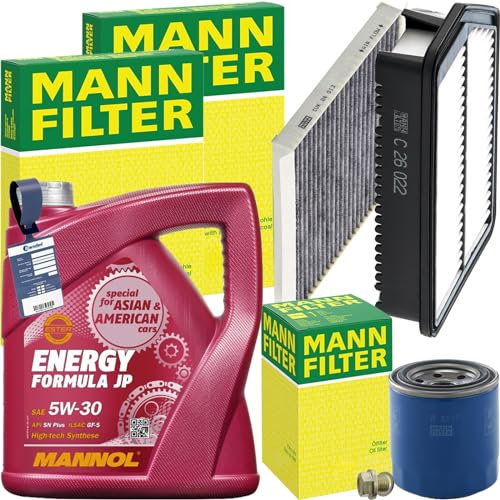 BandelOne enthält Mann Inspektionspaket+Mannol 5W20 Motoröl passend für i30 Gd 1.4-1.6