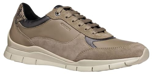 Geox Women's D Sukie A Sneaker, marrón, 37 EU