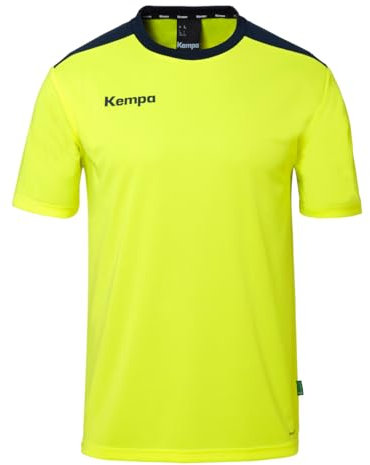 Kempa Herren Emotion 27 T-Shirt, Fluo Gelb/Marine, 128 EU