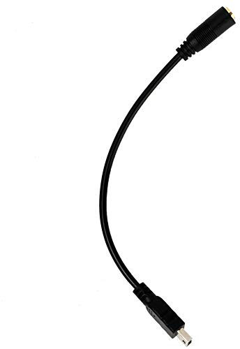 Jauarta Cable adaptador de micrófono mini USB a conector de audio de 3,5 mm de tres polos para cámara GoPro