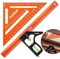 AojSup Zimmermannswinkel Set, 180mm Dreieckslineal & 300mm Kombinationswinkel mit Wasserwaage, Anschlaglineal Kombinationswinkel Lineal aus Aluminiumlegierung für DIY, Holzarbeiten, Heimarbeit