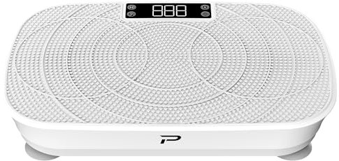 ChaCool Vibrationsplatte, Rüttelplatte Sport für zuhause - 99 Stufen - 5 Trainingsprogramme, Rüttelbrett Vibrationsboard bis 150 kg, Eingebauter Bluetooth-Lautsprecher