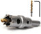 Josaton 22mm TCT Carbide Hole Saw for Hard Metal Tungsten Steel Hole Cutter with Titanium Pilot Drill Bit for Metal, Stainless Steel, Iron, Wood, Aluminium, Plastic
