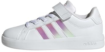 adidas Unisex Kids Grand Court 3.0 Children Shoes, FTWR White/Iridescent/FTWR White, 10.5 UK Child