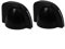 Guitar Modding Essentials Vintage Chicken Head Control Knobs, Pack of 2 (Black)