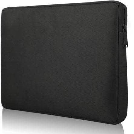 Custodia MacBook Air 13 - Borsa per Laptop, Resistente all'Acqua, Custodia in Tela Robusta, Protegge da Graffi, Ideale per Viaggi e Uso in Ufficio (13 Pollici) (Nero)