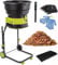 2500W Garden Shredder, Leaf Shredder Mulcher Corded Electric Compost Shredder, with Wheels and Storage Bag, 17:1 Shredding Ratio, Shredding of Wood & Garden Debris,Powercord×40m