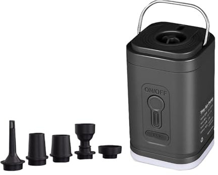 Uqezagpa Electric Air Pumps for Inflatables, Portable Rechargeable Battery for Float, Inflate Deflate Small Pumps for Pool
