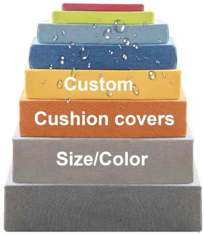 Custom Made Outdoor Cushion Cover, Waterproof Protective Cover for Caravans, Seat Cushions, Bench Cushions, Outdoor Lounge Cushions, Camping Cushion Cover Slipcovers