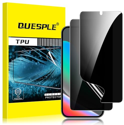 QUESPLE [2 Stück] Privacy Schutzfolie für Google Pixel 10 5G, Anti-Kratzen, Anti Spähen, Fingerabdruck-ID Blasenfreie Weich TPU Displayschutzfolie für Google 10 Anti-Spy Folie