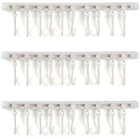 3 Pièces Porte Bijoux Mural, Présentoirs à Bijoux, Organisateurs de Bijoux Muraux, 30 Crochets, Supports à Bijoux, Pour Boucles d Oreilles, Colliers, Bracelets