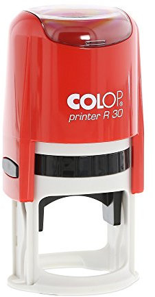 Stempel Colop Printer R 30 custom (ø30 mm - 5 Zeilen) mit individueller Textplatte Farbe Rot