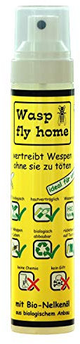 Wasp fly home - Wespenspray - vertreibt Wespen auf natürliche Weise - 100% biologisch - Kein Gift
