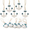 Deko Anker zum Aufhängen, 10er Set: Maritime Holzanker, Sommer, Meer & Strand, Dekoanhänger Holz, Tischdeko Flach, Dekoration Wohnzimmer Maritim, Holzdeko Innen, Maritimdeko, Hängedeko, Klein, 5 cm
