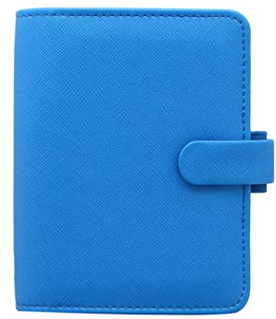 Filofax Pocket Saffiano Organiser Fluoro Blue
